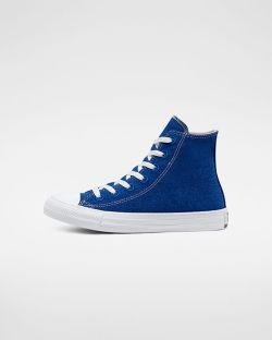 Converse Renew Cotton Chuck Taylor All Star Lány Magasszárú Fehér/Kék/Bézs | OXFGRQE-HU